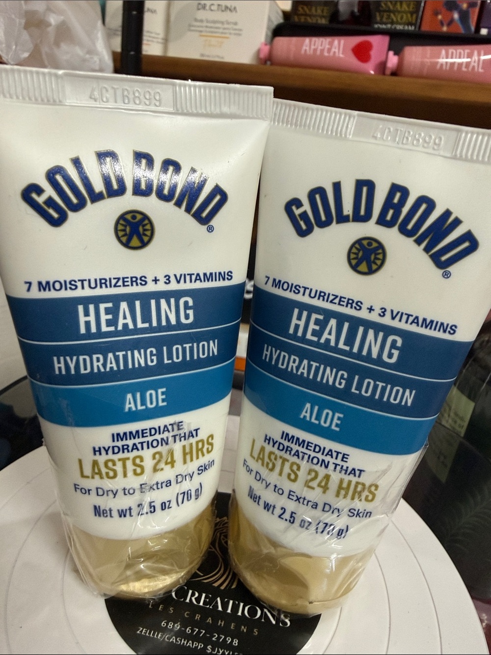 Gold Bond Healing Hydrating Lotion Aloe - White & Blue
